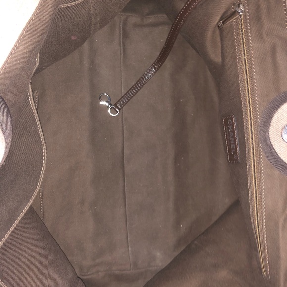 ***SOLD*** CHANEL Beige Canvas Deauville Large Tote Bag - Picture 12 of 16